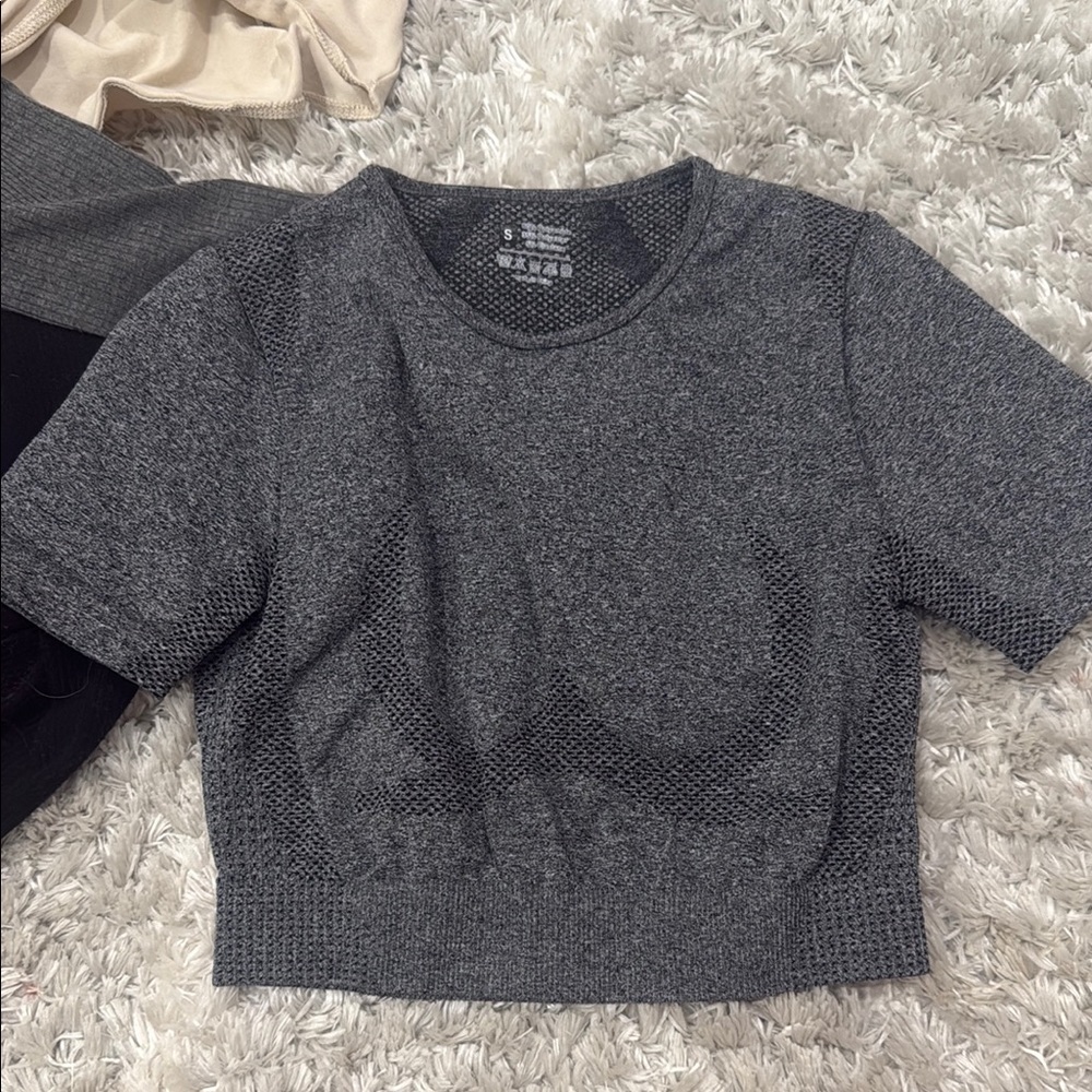 SHEIN Charcoal Short Sleeve Tee